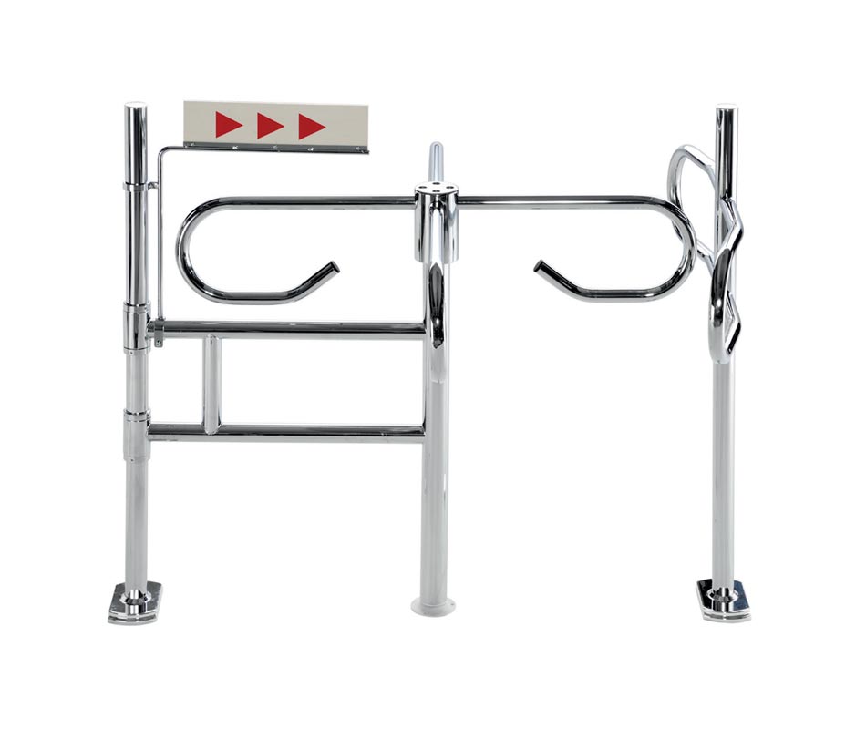 turnstile uni-directional mechanical gate